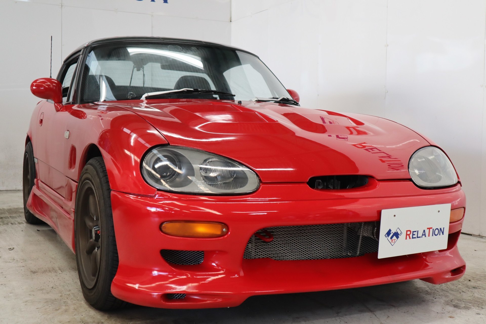 Cappuccino 5mt km スズキ カプチーノ660 エアロマフラー14awボンネット3連メーター レッド 車両本体価格 99 8万円 Jdm 中古車紹介 Introducing Of Jdm Used Car